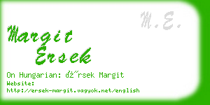 margit ersek business card